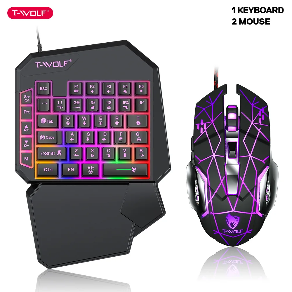 طقم لوحة مفاتيح بيد واحدة ، لع - مراجعة Gaming Keyboard Mini وسعره