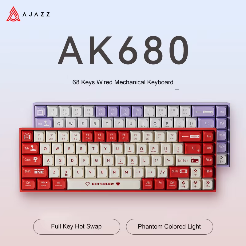 لوحة مفاتيح ميكانيكية سلكية لل - مراجعة Gaming Keyboard Hot Swappable وسعره