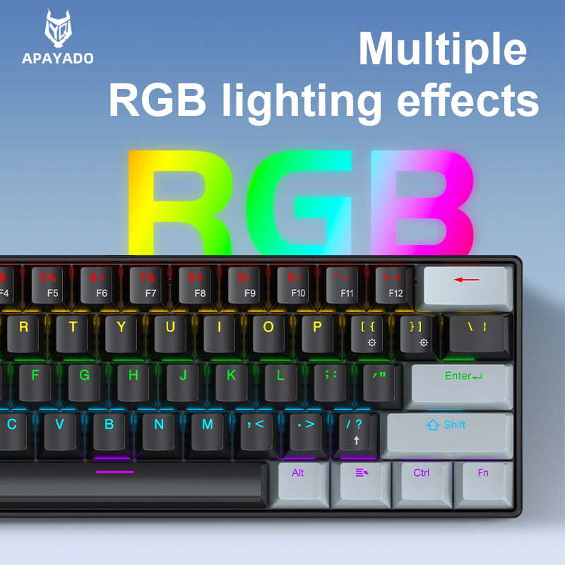 لوحة مفاتيح ميكانيكية صغيرة من - مراجعة Keyboard Gaming Blue Switch وسعره