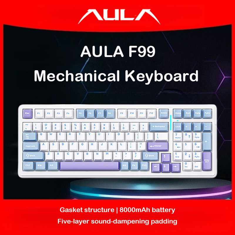 لوحة مفاتيح ميكانيكية AULA F99 - مراجعة Gaming Keyboard Nearby وسعره
