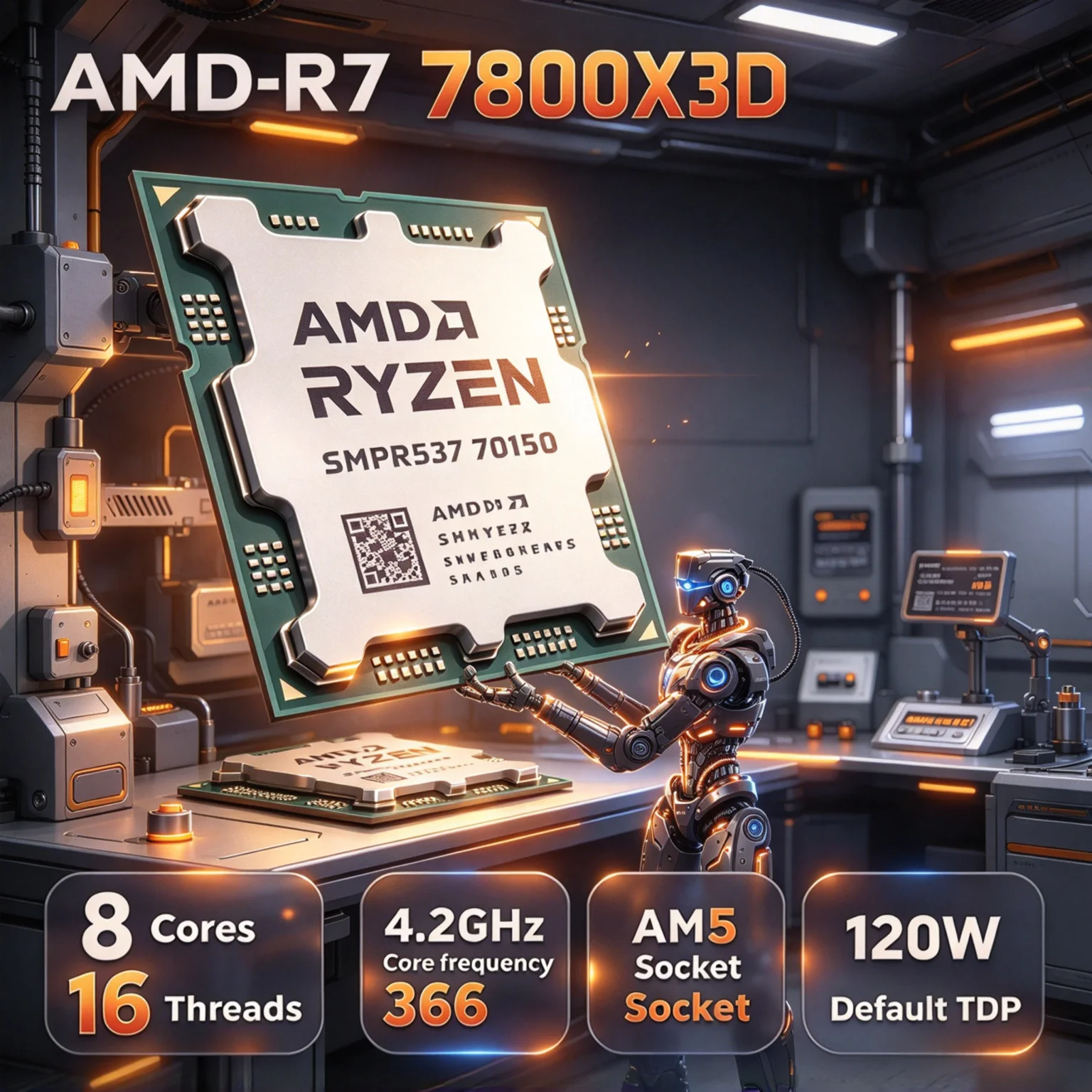معالج AMD Ryzen 7 7800X3D X3D  - مراجعة Amd Cpu Ryzen 7 وسعره