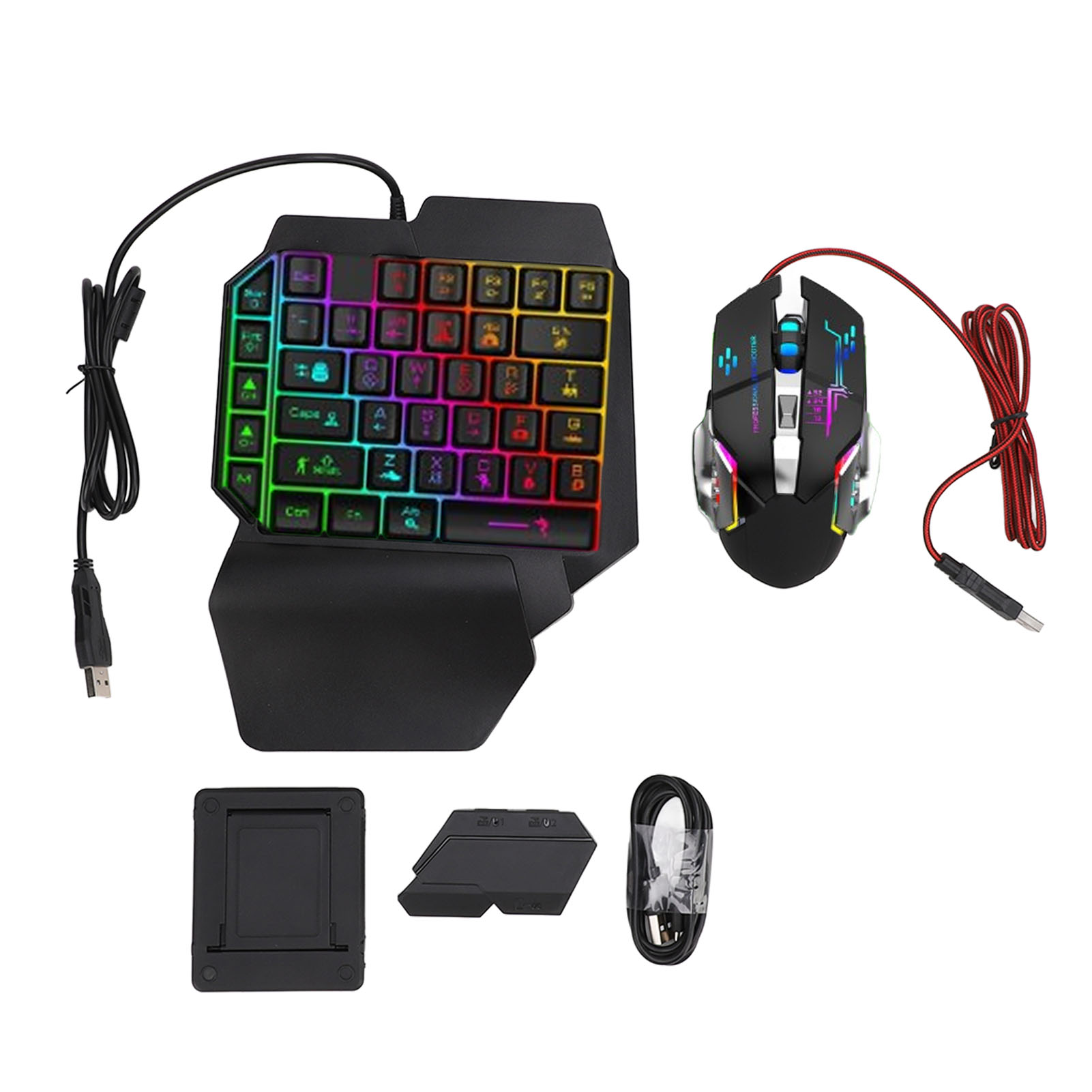 مجموعة محول لوحة مفاتيح وفأرة، - مراجعة Gaming Keyboard Mini وسعره